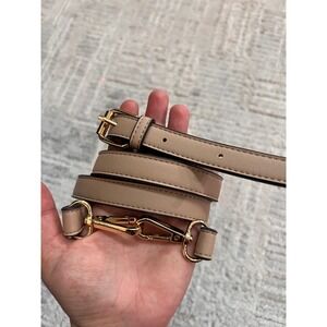 Adjustable Replacement Handbag Strap Crossbody Bag Gold Hardware Beige